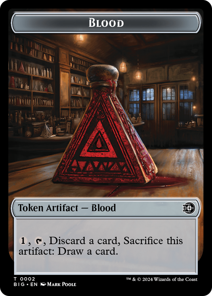 Blood Token [Outlaws of Thunder Junction: The Big Score Tokens] | Good Games Cannington