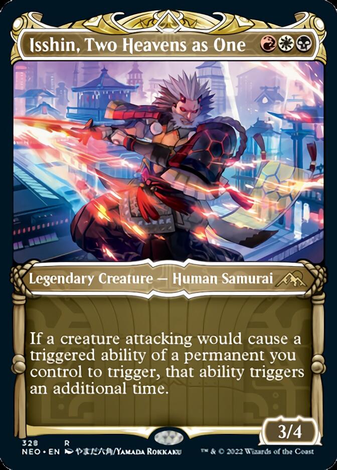 Isshin, Two Heavens as One (Showcase Samurai) [Kamigawa: Neon Dynasty] | Good Games Cannington