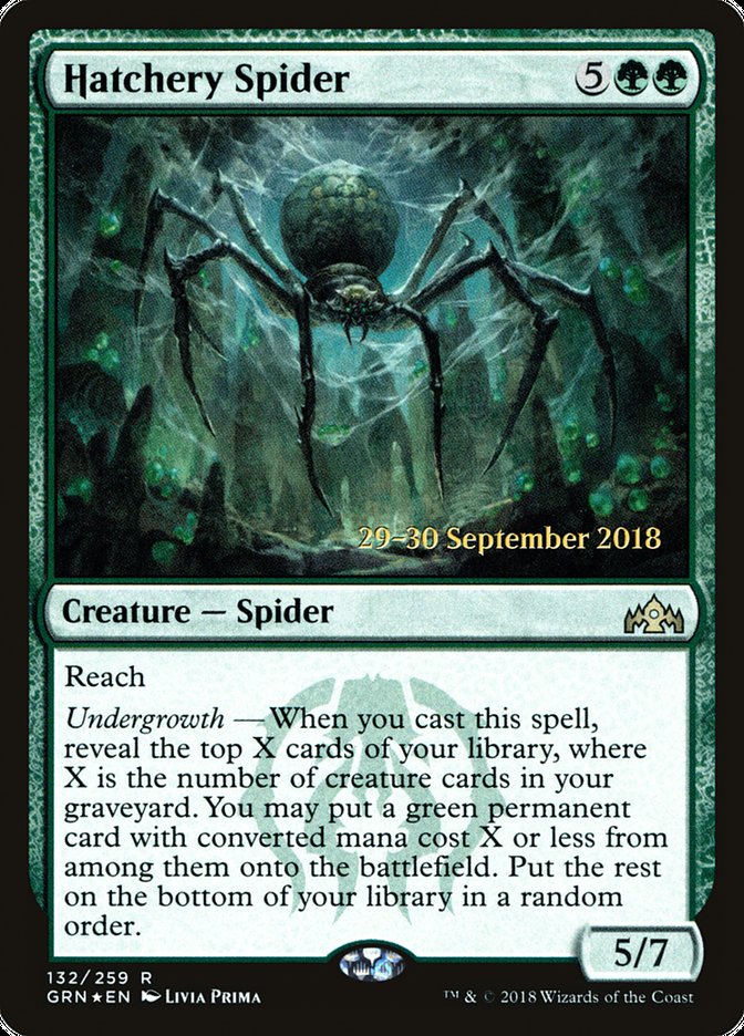 Hatchery Spider [Guilds of Ravnica Prerelease Promos] | Good Games Cannington