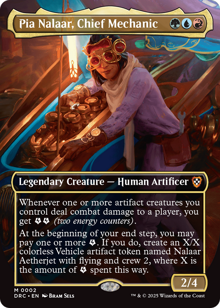 Pia Nalaar, Chief Mechanic (Borderless) [Aetherdrift Commander] | Good Games Cannington