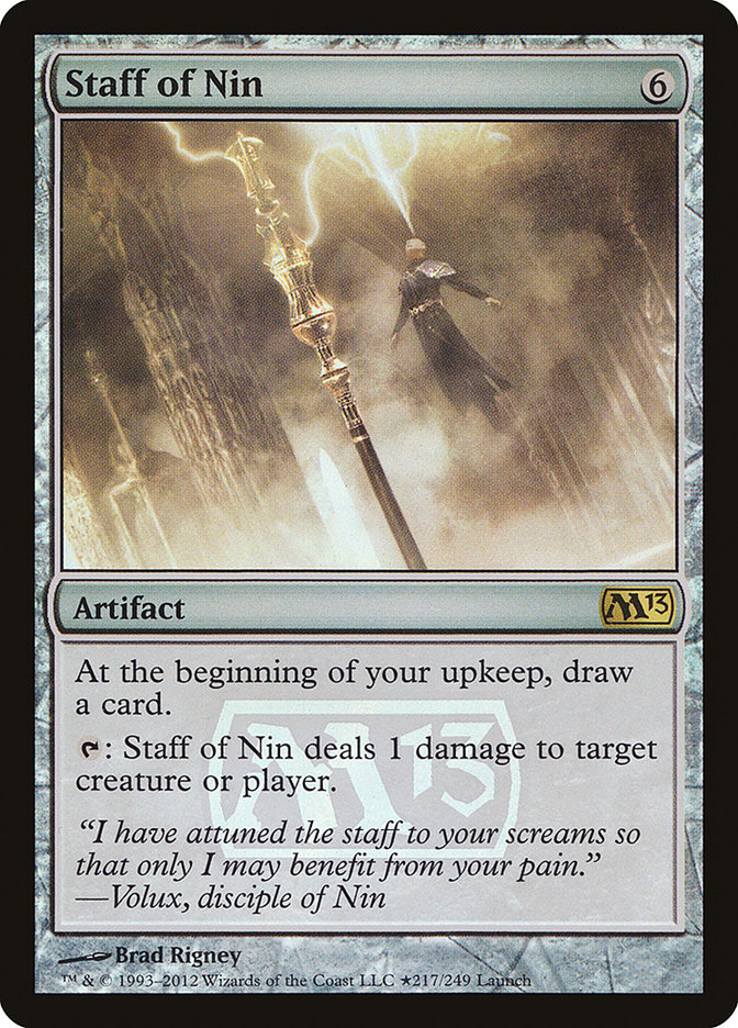 Staff of Nin [Magic 2013 Prerelease Promos] | Good Games Cannington