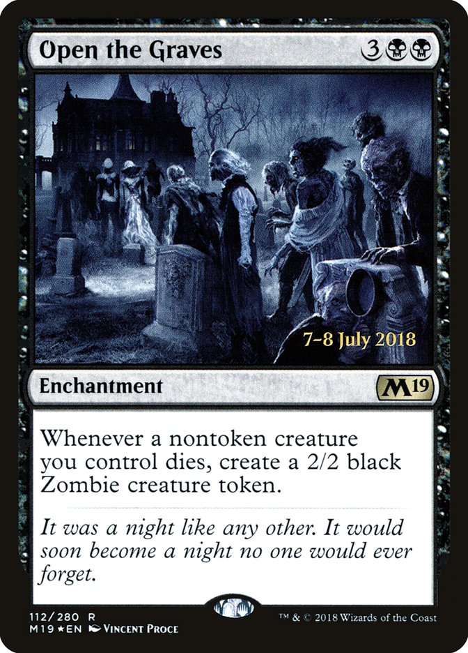 Open the Graves [Core Set 2019 Prerelease Promos] | Good Games Cannington