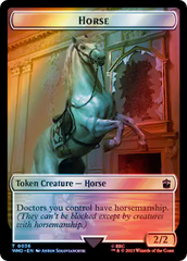 Horse // Clue (0053) Double-Sided Token (Surge Foil) [Doctor Who Tokens] | Good Games Cannington