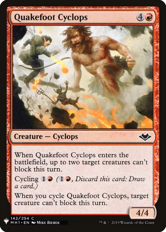 Quakefoot Cyclops [Mystery Booster] | Good Games Cannington