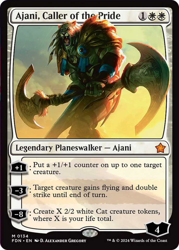 Ajani, Caller of the Pride [Foundations] | Good Games Cannington
