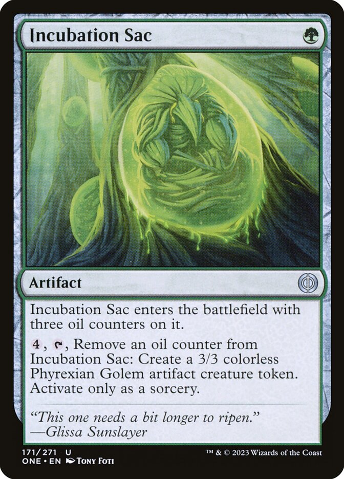 Incubation Sac 171/271 (Phyrexia: All Will Be One)  | Good Games Cannington