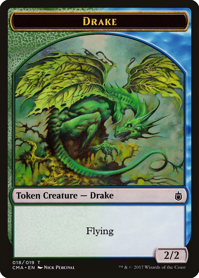 Drake Token [Commander Anthology Tokens] | Good Games Cannington
