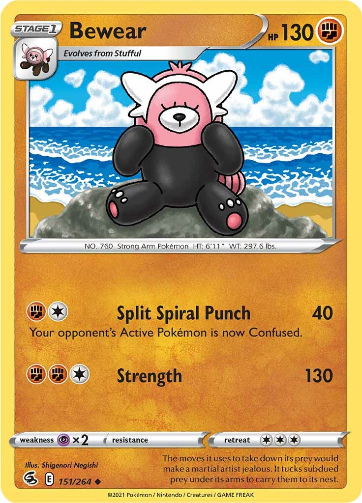 Bewear (151/264) [Sword & Shield: Fusion Strike] | Good Games Cannington