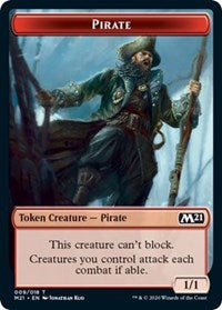 Pirate // Treasure Double-Sided Token [Core Set 2021 Tokens] | Good Games Cannington