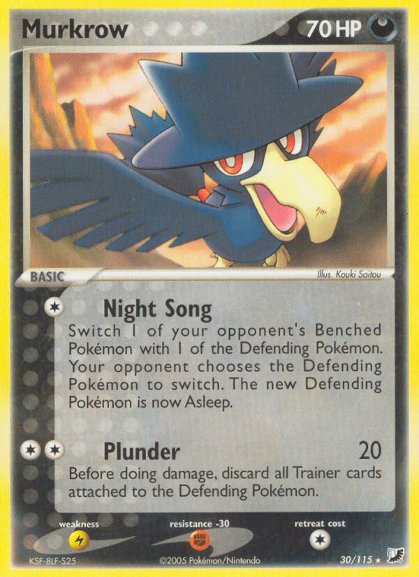 Murkrow (30/115) [EX: Unseen Forces] | Good Games Cannington