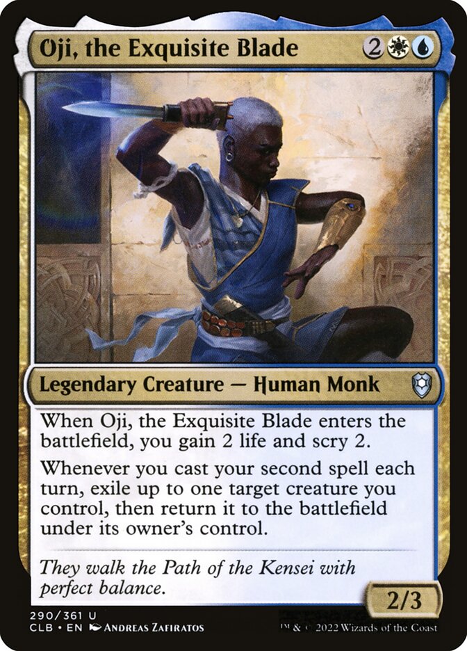 Oji, the Exquisite Blade 290 (Commander Legends: Battle for Baldur's Gate)  | Good Games Cannington