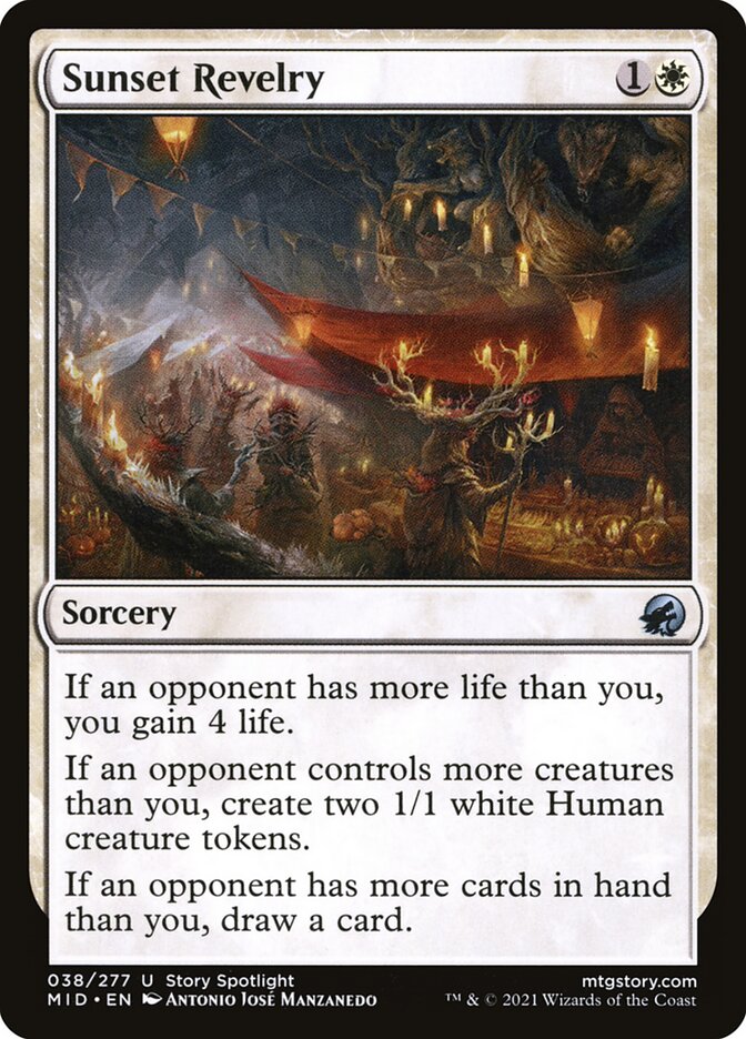 Sunset Revelry 38 (Innistrad: Midnight Hunt)  | Good Games Cannington