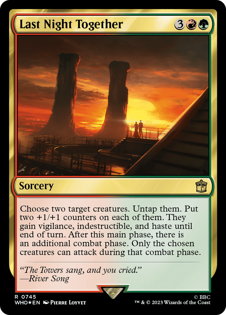 Last Night Together (Surge Foil) [Doctor Who] | Good Games Cannington