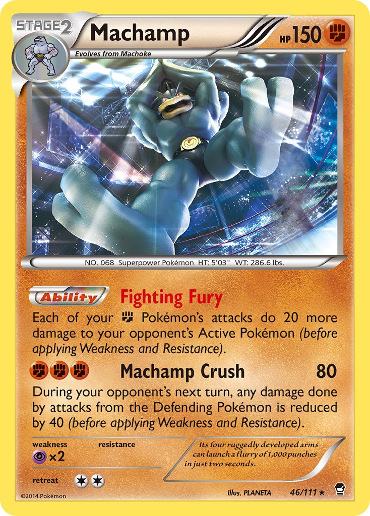 Machamp (46/111) (Cosmos Holo) (Blister Exclusive) [XY: Furious Fists] | Good Games Cannington
