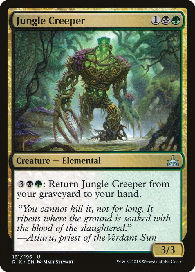 Jungle Creeper 161/196 (Rivals of Ixalan)  | Good Games Cannington