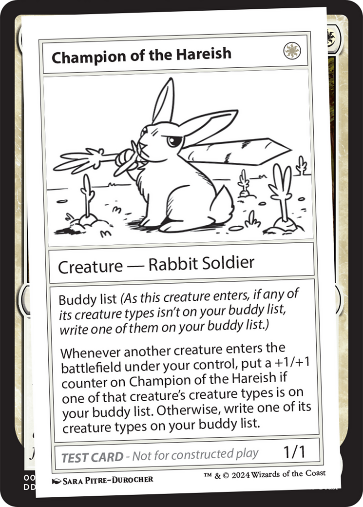 Champion of the Hareish [Mystery Booster 2 Playtest Cards] | Good Games Cannington