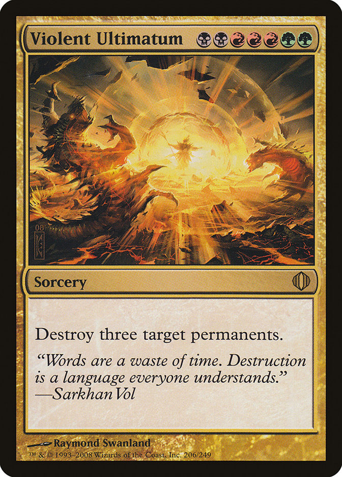 Violent Ultimatum 206/249 (Shards of Alara)  | Good Games Cannington