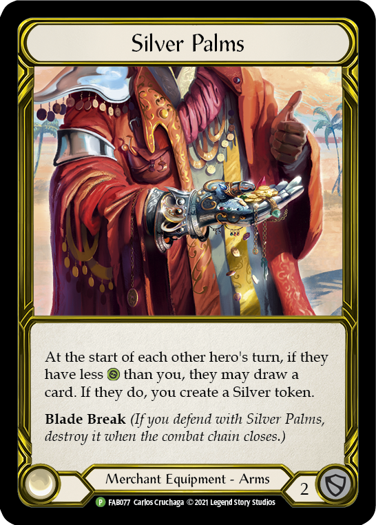 Silver Palms (Golden) [FAB077] (Promo)  Cold Foil | Good Games Cannington