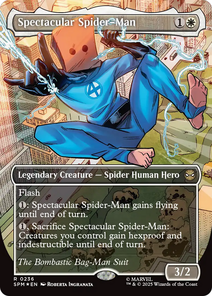 Spectacular Spider-Man (0236) (Borderless) (Textured Foil) [Marvel's Spider-Man] | Good Games Cannington