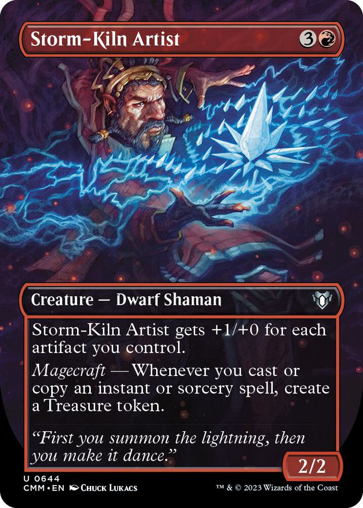 Storm-Kiln Artist 644/451 (Commander Masters)  - Borderless | Good Games Cannington
