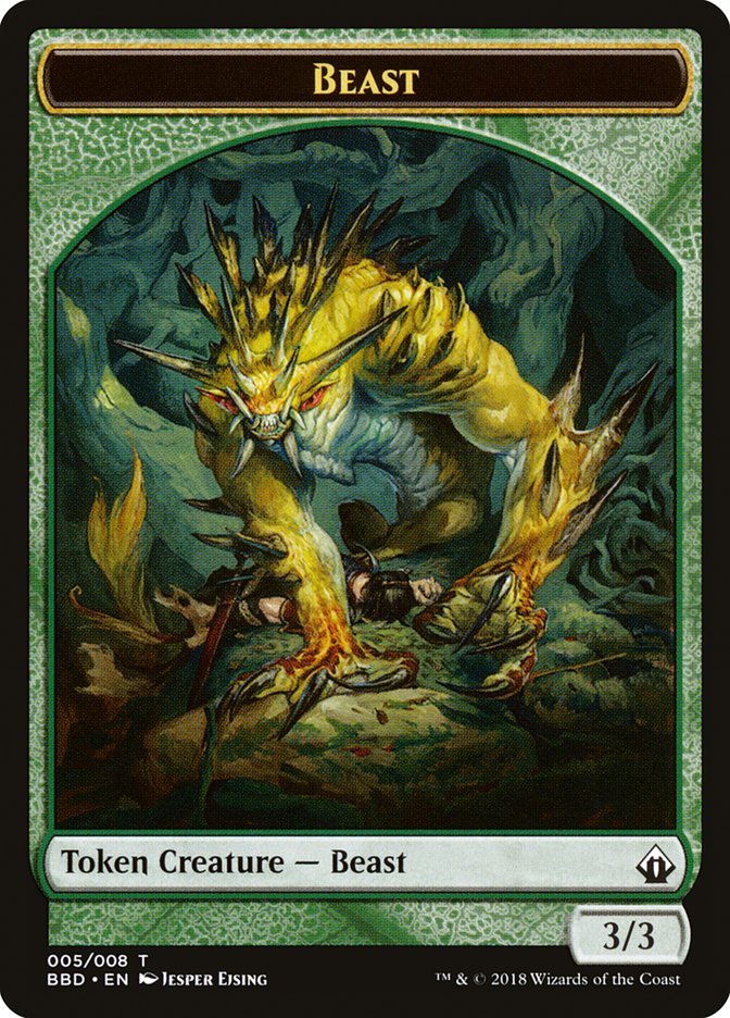 Beast Token [Battlebond Tokens] | Good Games Cannington