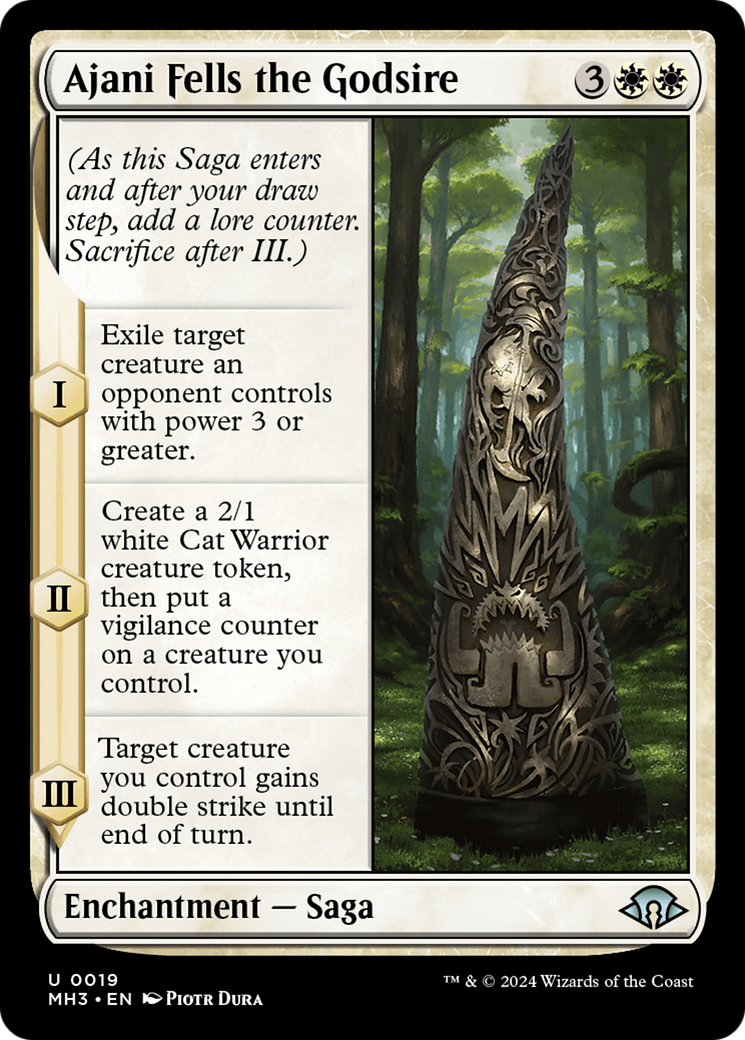 Ajani Fells the Godsire [Modern Horizons 3] | Good Games Cannington