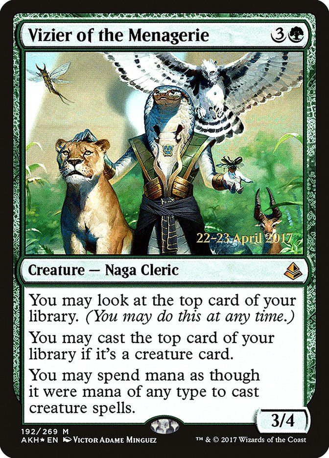 Vizier of the Menagerie [Amonkhet Prerelease Promos] | Good Games Cannington
