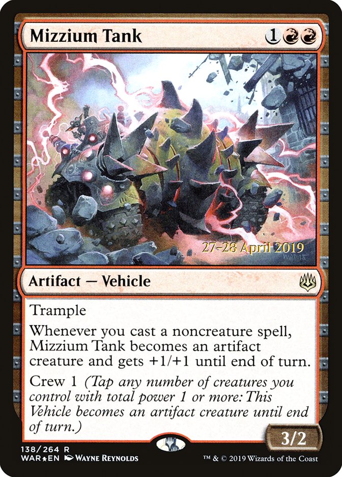 Mizzium Tank [War of the Spark Prerelease Promos] | Good Games Cannington