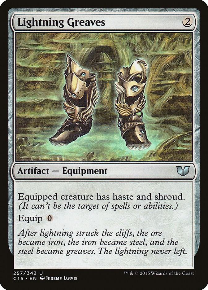 Lightning Greaves 257/342 (Commander 2015)  | Good Games Cannington