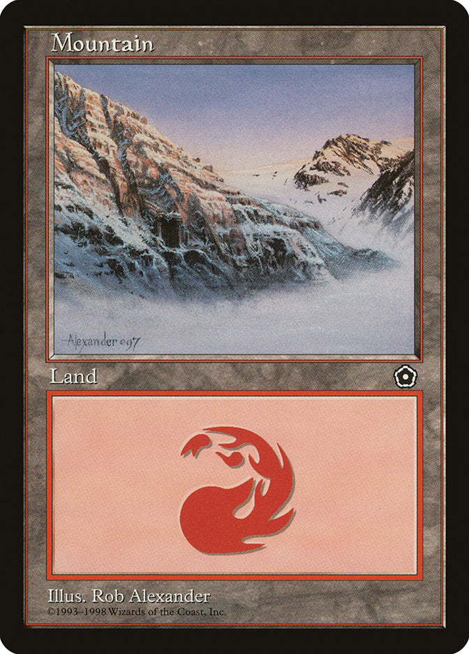 Mountain (Signature on Left / Cave on Left) [Portal Second Age] | Good Games Cannington