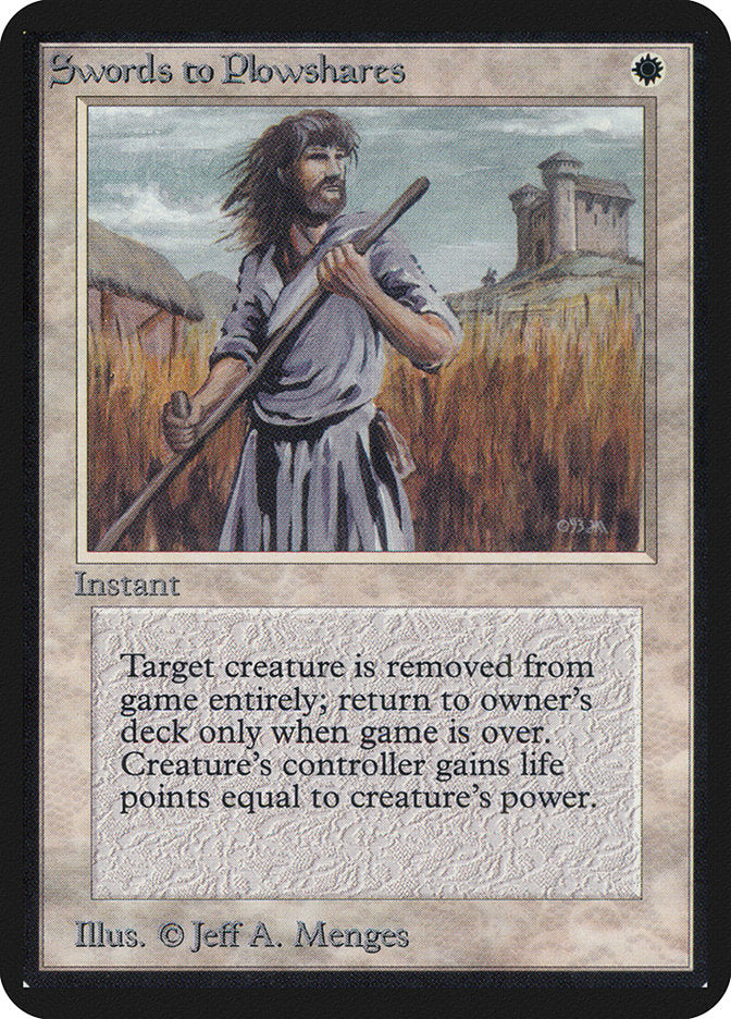 Swords to Plowshares [Alpha Edition] | Good Games Cannington