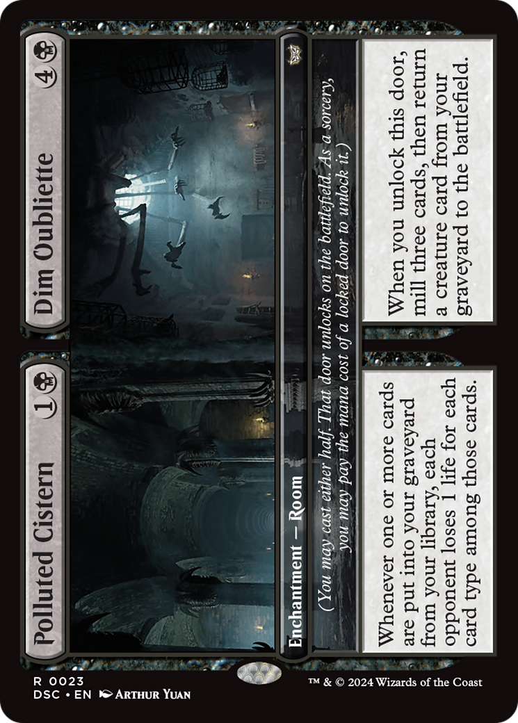 Polluted Cistern // Dim Oubliette [Duskmourn: House of Horror Commander] | Good Games Cannington