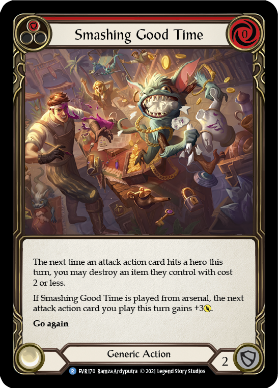 Smashing Good Time (Red) [EVR170] (Everfest)  1st Edition Rainbow Foil | Good Games Cannington
