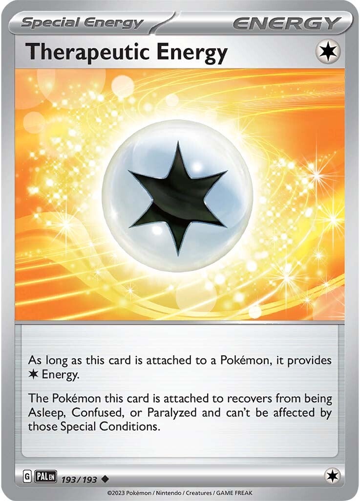 Therapeutic Energy (193/193) [Scarlet & Violet: Paldea Evolved] | Good Games Cannington