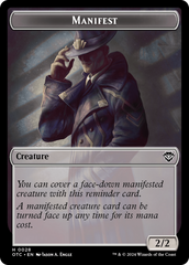 Eldrazi Scion // Manifest Double-Sided Token [Outlaws of Thunder Junction Commander Tokens] | Good Games Cannington