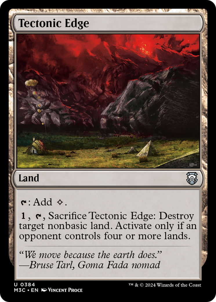 Tectonic Edge (Ripple Foil) [Modern Horizons 3 Commander] | Good Games Cannington