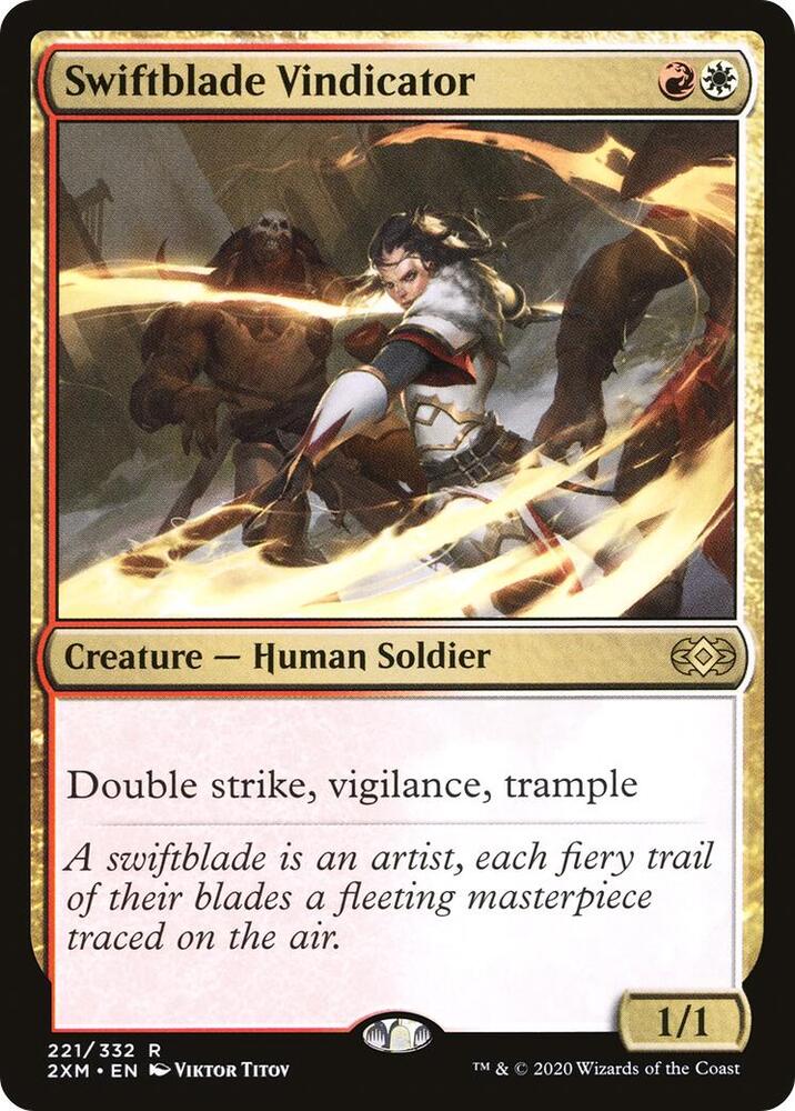 Swiftblade Vindicator 221/332 (Double Masters)  - Foil | Good Games Cannington
