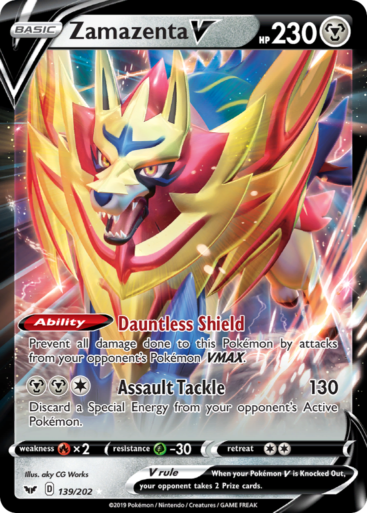 Zamazenta V (139/202) [Sword & Shield: Base Set] | Good Games Cannington