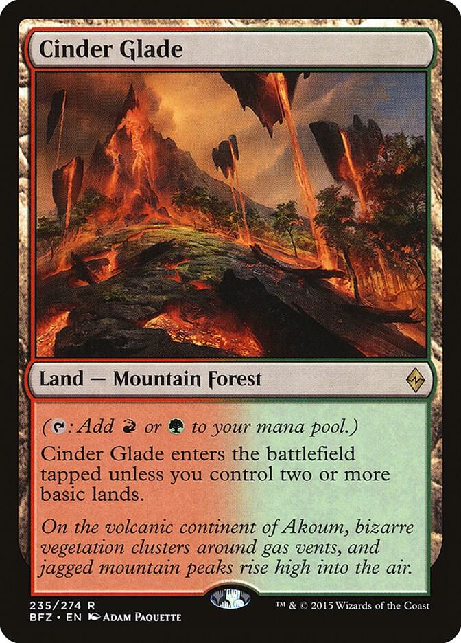 Cinder Glade 235/274 (Battle for Zendikar)  | Good Games Cannington