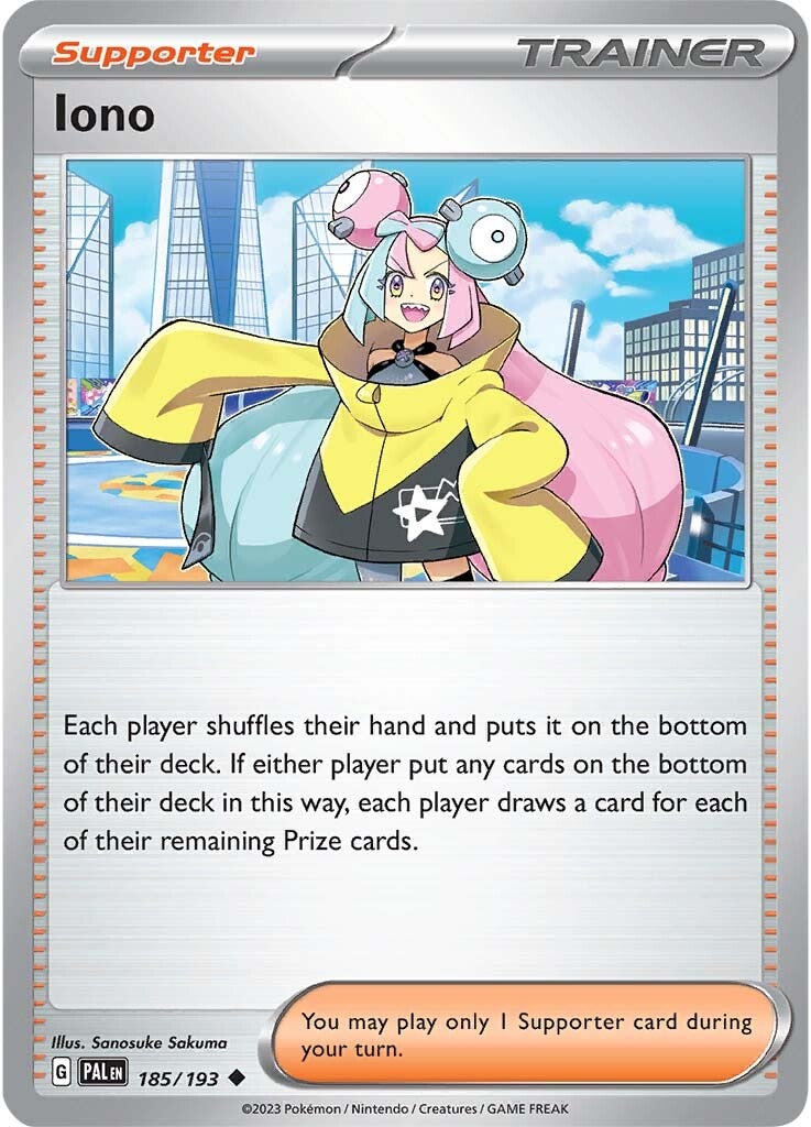 Iono (185/193) [Scarlet & Violet: Paldea Evolved] | Good Games Cannington