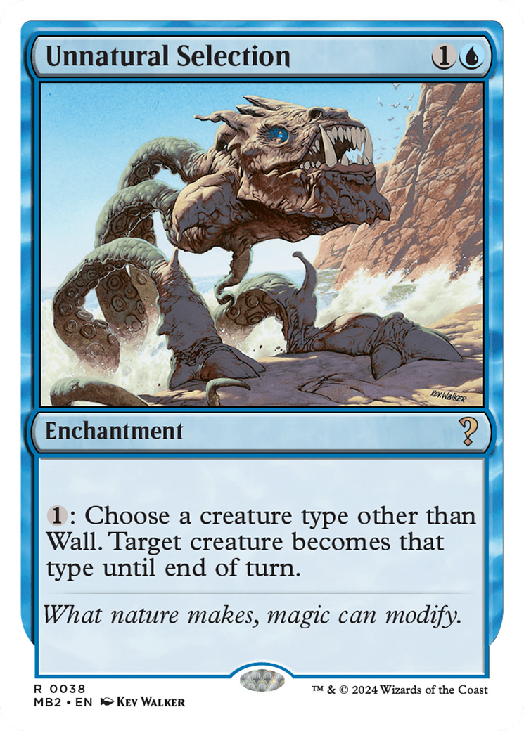 Unnatural Selection (White Border) [Mystery Booster 2] | Good Games Cannington