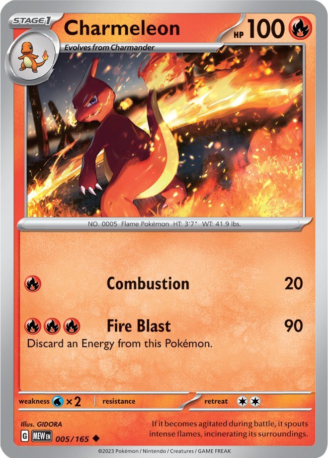 Charmeleon (005/165) [Scarlet & Violet 151] | Good Games Cannington