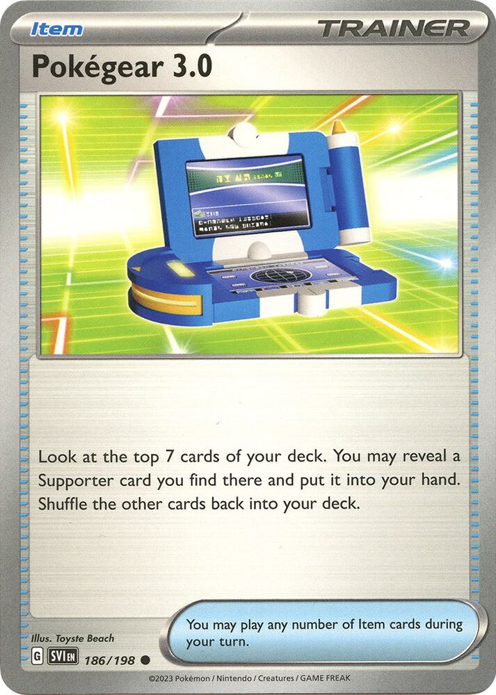 Pokegear 3.0 186/198 (SV01: Scarlet & Violet Base Set)  | Good Games Cannington