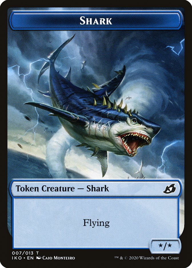 Shark Token [Ikoria: Lair of Behemoths Tokens] | Good Games Cannington