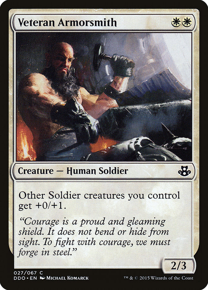 Veteran Armorsmith [Duel Decks: Elspeth vs. Kiora] | Good Games Cannington