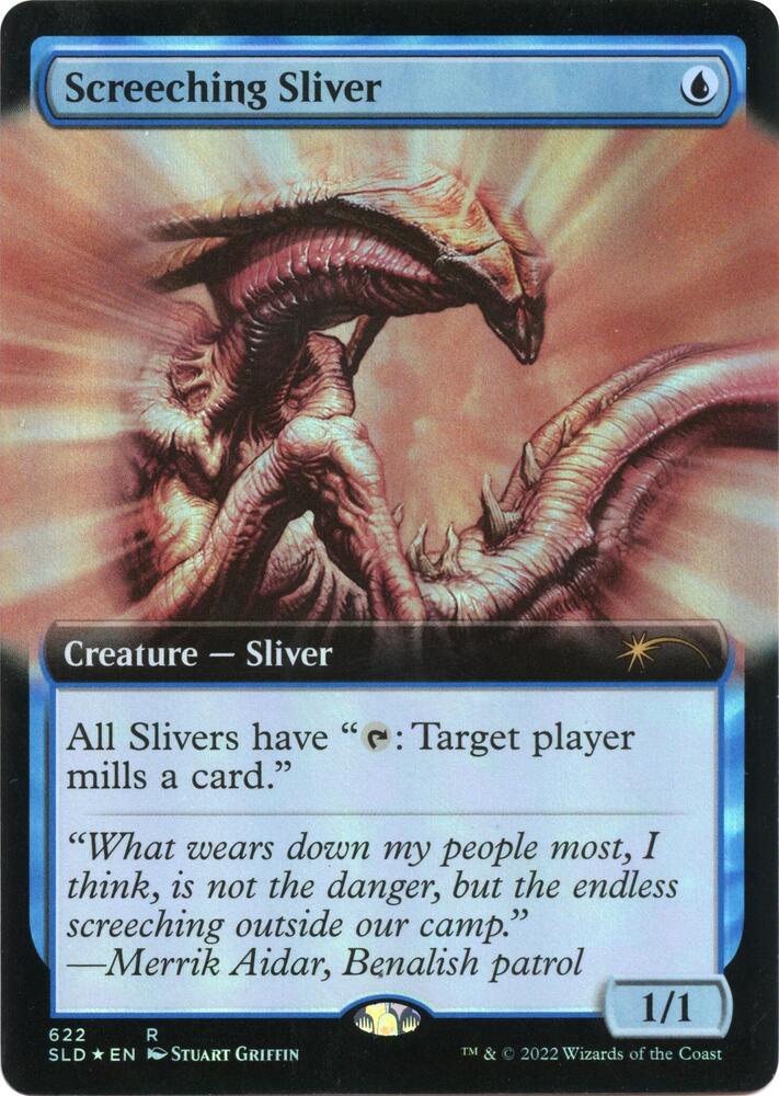 Screeching Sliver 622 (Secret Lair Drop Series)  - Extended Art Foil | Good Games Cannington