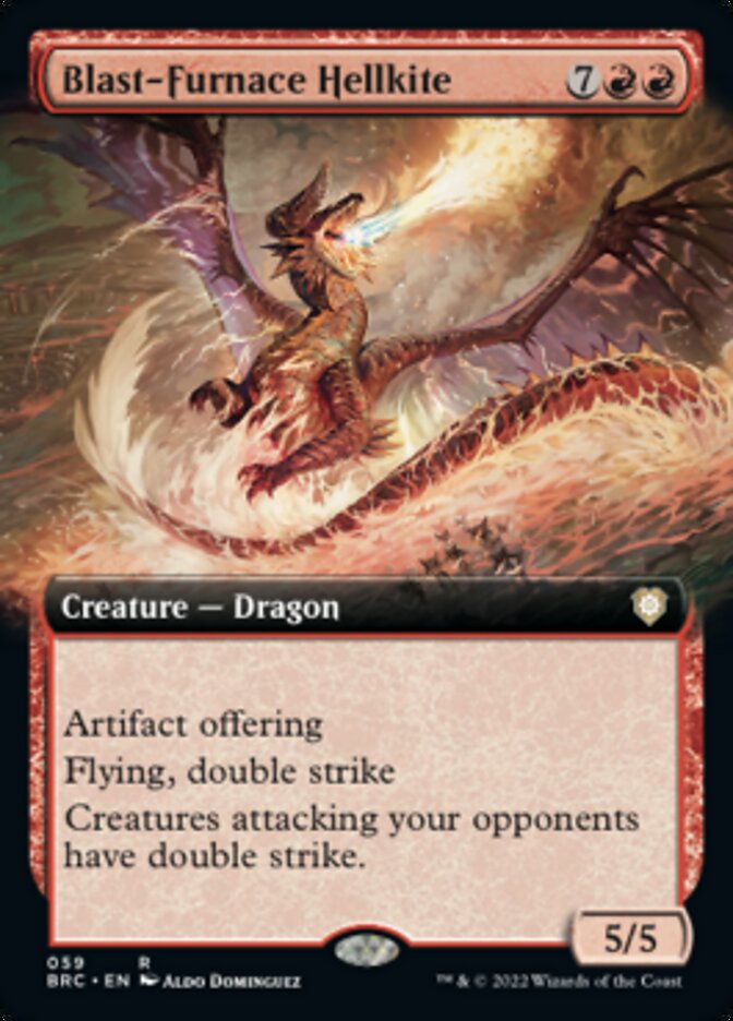 Blast-Furnace Hellkite (Extended Art) [The Brothers' War Commander] | Good Games Cannington