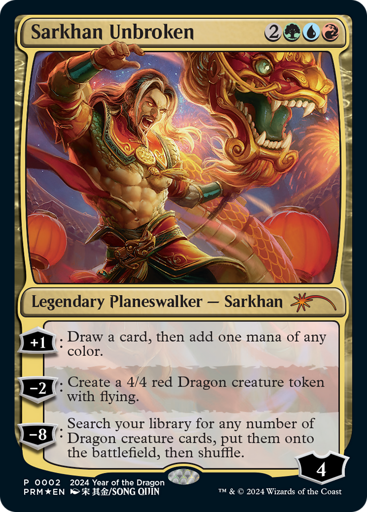 Sarkhan Unbroken (Year of the Dragon 2024) [Standard Showdown Promos] | Good Games Cannington