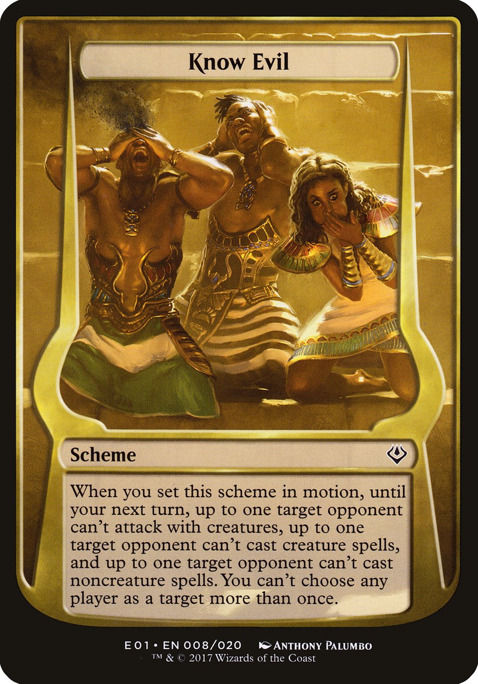 Know Evil (Schemes) [Archenemy: Nicol Bolas Schemes] | Good Games Cannington