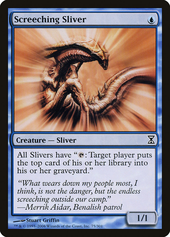 Screeching Sliver 75/301 (Time Spiral)  | Good Games Cannington